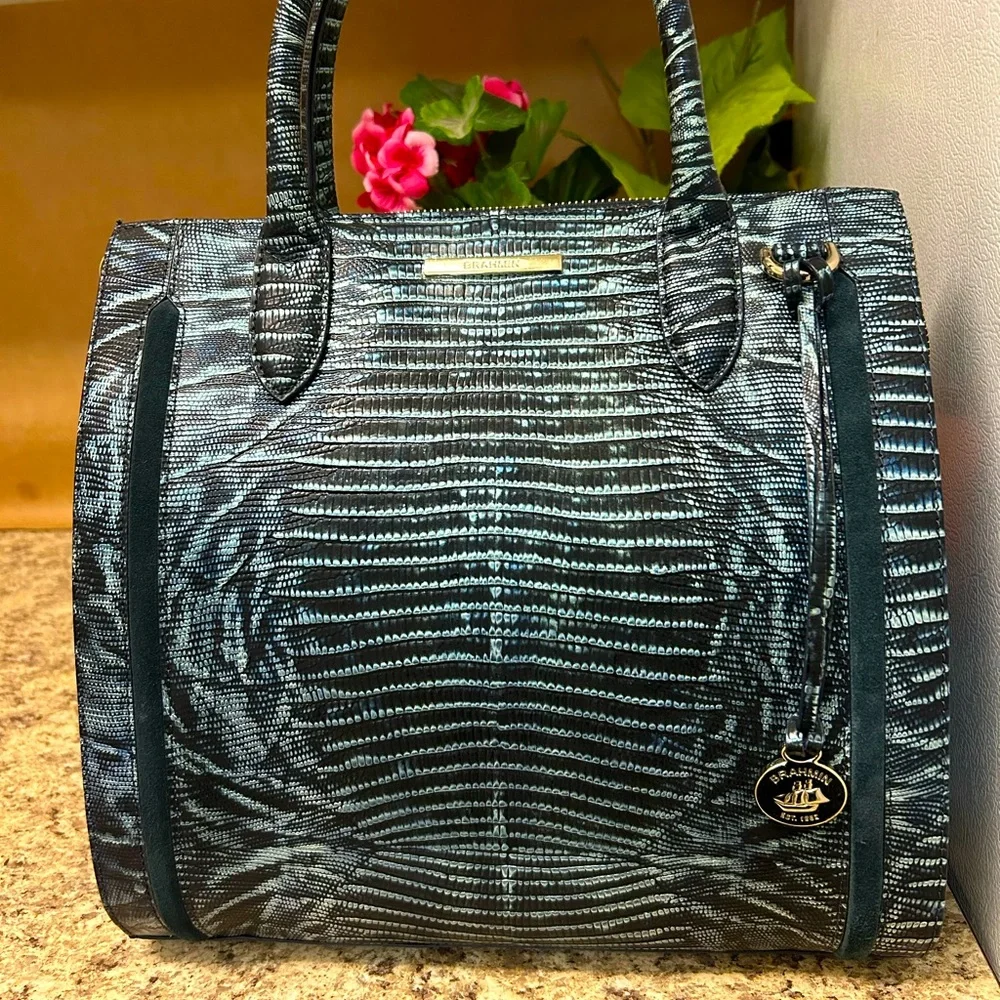 Brahmin Slate Willow Caroline